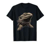 Herpetology Pogona Reptile Face Bearded Dragon T-Shirt
