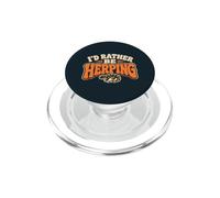 Herping Amphibian Retro Field Herper Reptile PopSockets PopGrip for MagSafe