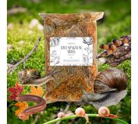 Herpzoo Live Sphagnum Moss, Natural Terrarium Substrate for Snails, Geckos, Invertebrates, Premium Humidity Control, 100g Pack