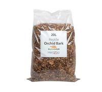 HerpZoo Premium Reptile Orchid Bark Substrate 20L, Fine Forest Terrain, for Terrariums, Vivariums, Enclosures, Plants, 3-15mm