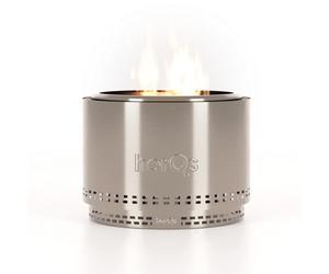 Herqs Smokeless Firepit Chief - Smokeless Firepit For Large Outdoor Spaces, Includes 1X Protective Cover & 1X Stable Ring