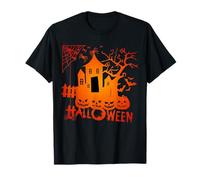 Herr Dame Kind Girl Gespenst Spinne Halloween Schloss bat T-Shirt