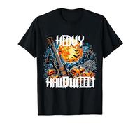 Herr Dame Kind Girl Rock & Roll Spruch Heavy Metal Halloween T-Shirt, Men, Black, 6X-Large
