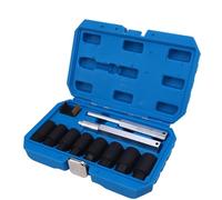 Herramienta de eliminación de tuercas de toma de corriente: kit de Extractor de de impacto de accionamiento de 1/2 pulgadas para eliminar dañados, congelados,