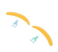 Herramienta separadora de pestañas Separador de extensión de pestañas de silicona reutilizable para salón de belleza uso doméstico con fácil limpieza y diseño portátil Amarillo