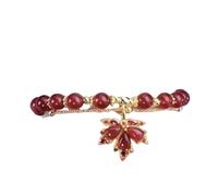 Herrenarmband Aus Brasilianischem Stoff 2024 Vergoldetes plattiertes Jade Glasarmband für Frauen Jade Perlenarmband Geschenke für Sie Ihn Oma Mutter Vater Buchstaben Armband compatible (B, One Size)