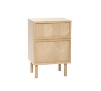 Herringbone Bedside Table Natural