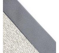 Herringbone Carpet Edge Binding Tape 120mm, supplied by the Metre as One Continuous Length (Quarry Grey)