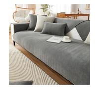 Herringbone Chenille Fabric Furniture Protector, Funny Fuzzy Uk Sofa Cover, Non-Slip Sofa Slipcovers, Couch Covers, Sofa Cover 1 2 3 Seater, Settee Covers (Dark Gray,70 * 210cm)