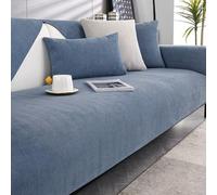 Herringbone Chenille Non-Slip Sofa Slipcovers - Soft Fur Protector for 1 2 3 Seater Couches - Funny Fuzzy UK Cushion & Settee Covers - Stylish Home Décor