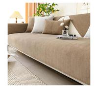 Herringbone Chenille Universal Sofa Covers - Multicolor 90x90 Inches Stylish Brown Marron Sofa Protector Fits Most Sofas& Easy to Clean