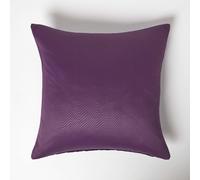 Herringbone Chevron Embossed Cushion Cover in Textured Geometric Design