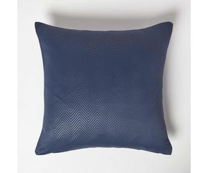 Herringbone Chevron Embossed Cushion Cover in Textured Geometric Design