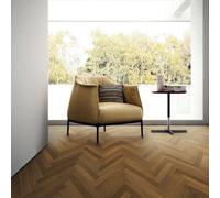 Herringbone Engineered Flooring Chene09 Brushed Double Smoke Brown (14mm Thick X 90mm Wide)