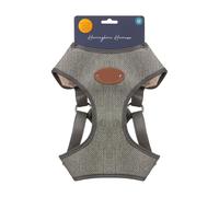 Herringbone Harness Badge - Medium - Keep Your Dog Safe and Secure - Faux Fur Lining for Extra Comfort