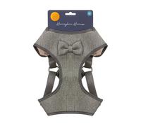 Herringbone Harness Bow - Medium - Keep Your Dog Safe and Secure - Faux Fur Lining for Extra Comfort