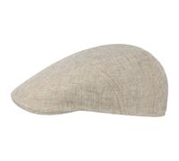 Herringbone Linen Flat Cap by Stetson
