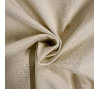 Herringbone Orkney Tweed Upholstery Fabric - 100% Polyester, 350 GSM, 150 cm Width, Perfect for Sofas, Armchairs, Cushions, OTT Ottomans, Curtains & More (Cream,5 Metres) -Discount Fabrics LTD