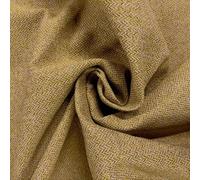 Herringbone Orkney Tweed Upholstery Fabric - 100% Polyester, 350 GSM, 150 cm Width, Perfect for Sofas, Armchairs, Cushions, OTT Ottomans, Curtains & More (Mustard,1 Metre) -Discount Fabrics LTD