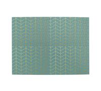 Herringbone Pattern Faux Gold Foil Teal Geometric,500 Pieces Puzzles for Adults-Wooden Jigsaw Puzzle for Adults Elderly