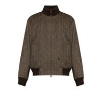 Herringbone Pattern Jacket - male - Dsquared2 - Light Jackets - Brown - 2XL - Jackets 2XL