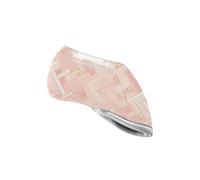 Herringbone Peach Gold Trendy Golf Club Covers Sturdy Iron Headcovers Golf Accessories Fits for Most Clubs