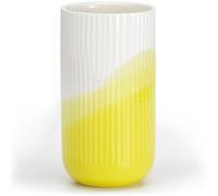 Herringbone Ribbed Vase Yellow