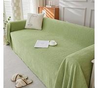 Herringbone Sage Green Sofa Covers Soft Durable Reversible Chenille Sofa Throw Couch Covers Universal Furniture Protector for 1 2 3 4 Seater Sofa Loveseat L-shape Corner Futon Sofas (180×260cm)