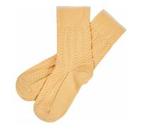 Herringbone socks Pale yellow 22/24