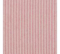 Herringbone Ticking Stripe Fabric Linen Look Cushion Material Striped Lines Home Decor Dressmaking - 140cm Wide - Sold by The Metre - Blush Pink & Cream