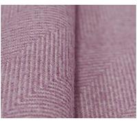 Herringbone Tweed Fabric Thick Faux Wool Upholstery Material Balmoral Tartan Effect 55" Wide - Sold by The Metre (Lilac)