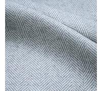 Herringbone Tweed Wool Blend Upholstery Fabric 1.5m Width - Dove Grey (Sample)
