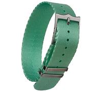 Herringbone Weave Single Pass Strap | 20mm 22mm | Black Blue Green Red Grey | NATO G10 ZULU Style | Adjustable Crown Buckle | Spring Bars and Tool included