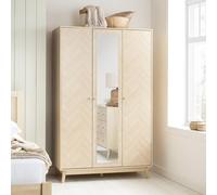 Herringford Mirror Wardrobe - 3 Door - Oak