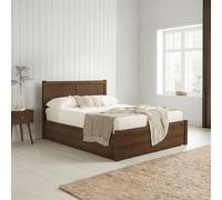 Herringford Ottoman Storage Bed - Walnut - Sizes Available