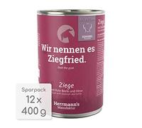 Herrmanns Selection Wet Dog Food - Sensitive - Goat with Beetroot and Millet | 12 x 400 g