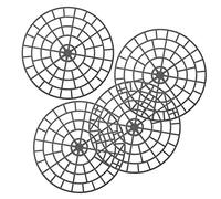 HERRUT Plant Floor Protectors - 4 Pack - Lift Pot Off Surface to Reduce Stains and Improve Drainage - Complete with 6 Piece Plant Pot Feet