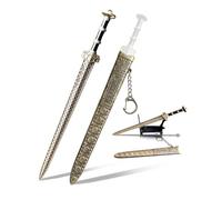 HERSAUL Ancient Sword Letter Opener with Sheath and Display Stand, Decorative Letter Opener Sword, Mail Open Tool Envelope Slitter