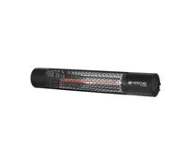 Herschel California Remote Controlled Electric Patio Heater, Black, 2kW, 130mm Height, 780mm Width, 140mm Length