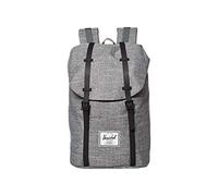 Herschel Retreat Backpack, Raven Crosshatch/Black Rubber, Classic 19.5L, Retreat Backpack