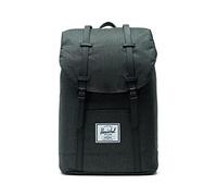 Herschel Supply Unisex Herschel Retreat Backpack, Black Crosshatch/ Black Rubber, Classic 19.5L UK
