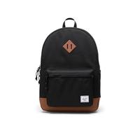 Herschel Unisex's Heritage Children's School Backpacks, Black/Saddle Brown (Limited Edition), Youth-26L