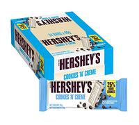 Hershey Reese's Cookies 'n' Crème White Chocolate Flavour Bar with Cookie Pieces, Pack of 24 x 90 g Bars