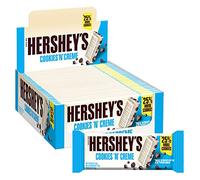 Hershey's Cookies ‘n’ Crème, White Chocolate Flavour with Cookie Pieces, Pack of 24 x 40g