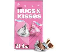 HERSHEY'S Hugs & Kisses Assorted Flavors, Candy Bag