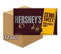 Hershey's Semi-Sweet Chocolate Baking Chips, 12-Ounce Bags (Pack of 6)