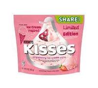 Hershey's Strawberry Ice Cream Cone Kisses - 9-oz. Bag Limited Summertime Edition Ice Cream Inspired
