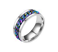 HERSIL Ring Bottle Titanium Set Ring Opener Rotation Beer Ring Chain Beer Rings Woman's Rings Size 8 Boys Rings Ages 8-12 (color, 7)