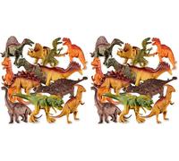 HERSITY Dinosaur Toys for Boys Age 3, 12 PCS Large Realistic Dinosaur Figure Set, 6-7 inch T-rex Triceratops Playset Animal Interactive Toys Gifts for Kids 4 5 6 7 Years Old (Pack of 2)