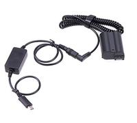 Hersmay 8V 3A PD/Type-C Power Supply Cable up to DC5521 Male to EP-5B Dummy Battery for Nikon Z5 Z6 Z7 1 V1 D500 D600 D610 D750 D7000 D7100 D7200 D7500 D800 D800 D800 810 Cameras